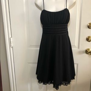 City Triangle black spaghetti strap party dress